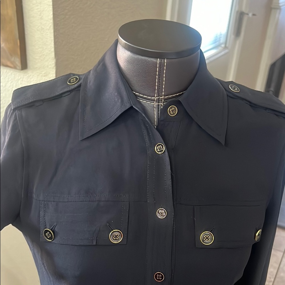 Tory Burch Black Button-Down Blazer - image 5